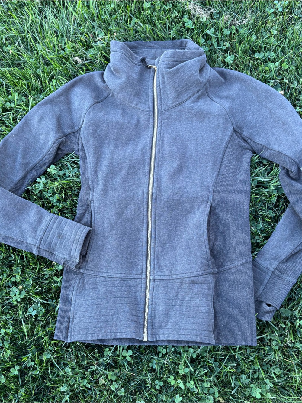 Lululemon Athletica Gray Sweater Women's Zip-Up Jacket